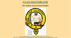 Desktop Screenshot of clanmacfarlanegenealogy.info