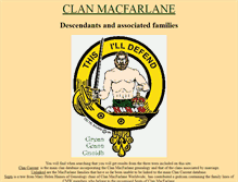 Tablet Screenshot of clanmacfarlanegenealogy.info